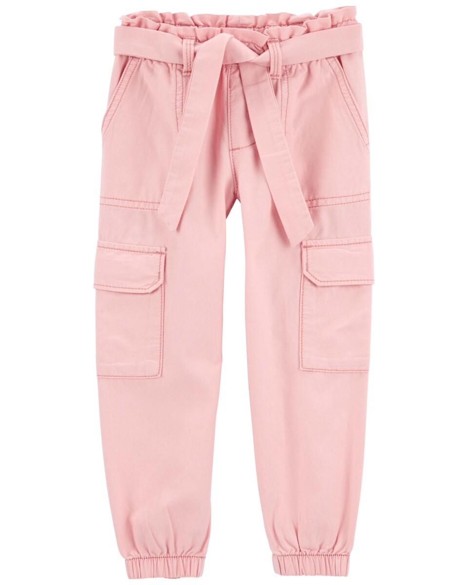 Pantalón cargo de algodón Ecovero, rosado 