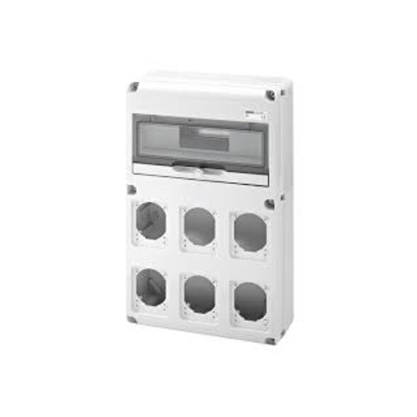 Cuadro din p/14 mód. din, aloja 6x16/32A GG8008