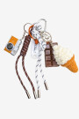 CHARM LLAVERO Marron