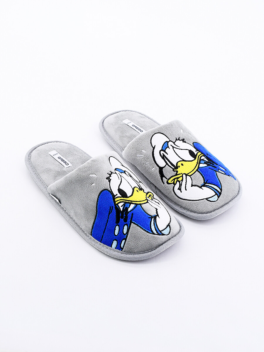 PANTUFLAS DONALD - GRIS 