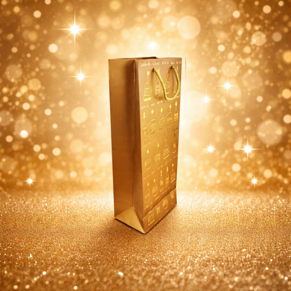 BOLSA DE REGALO PARA BOTELLA COLORES SURTIDOS 