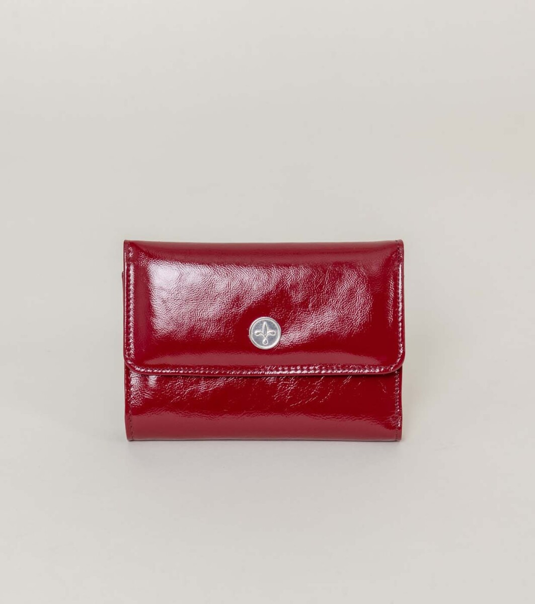 Billetera Belu - Charol cherry 