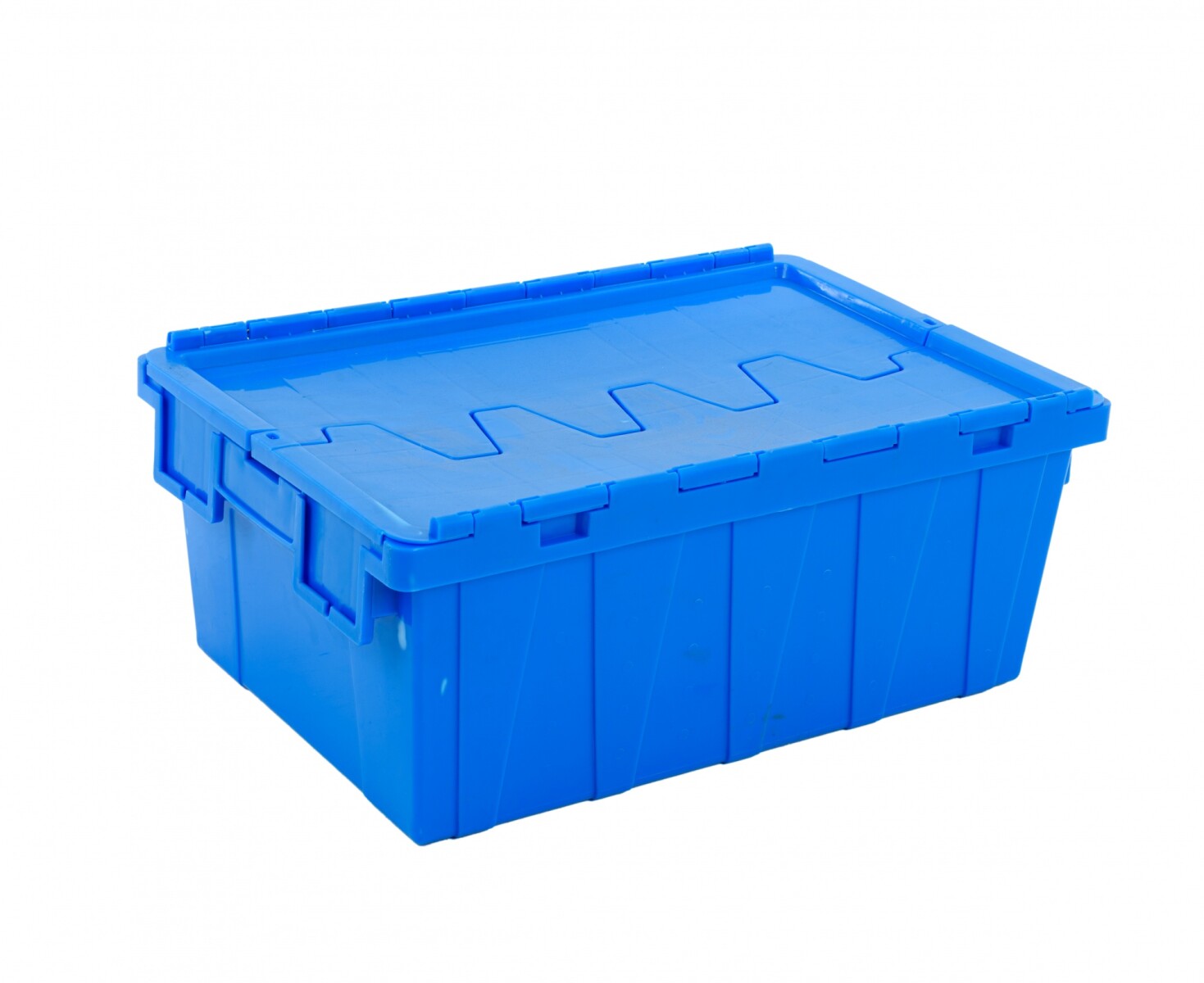 Cajon Logistico Plastico 60x40x25 Azul 