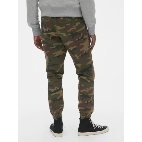 WOVEN JOGGER NEW GREEN CAMO