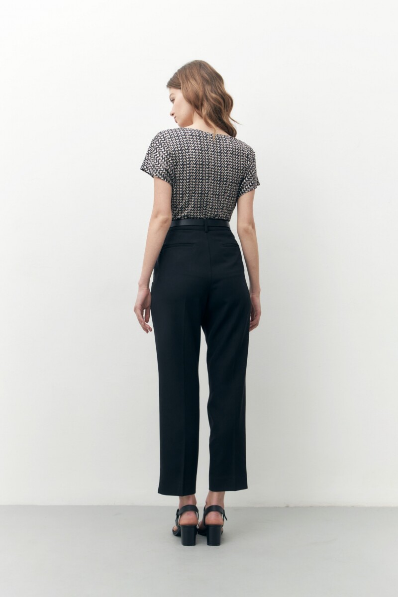 Pantalón slim sastrero negro