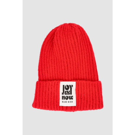 Gorro basic rubber dama Rojo