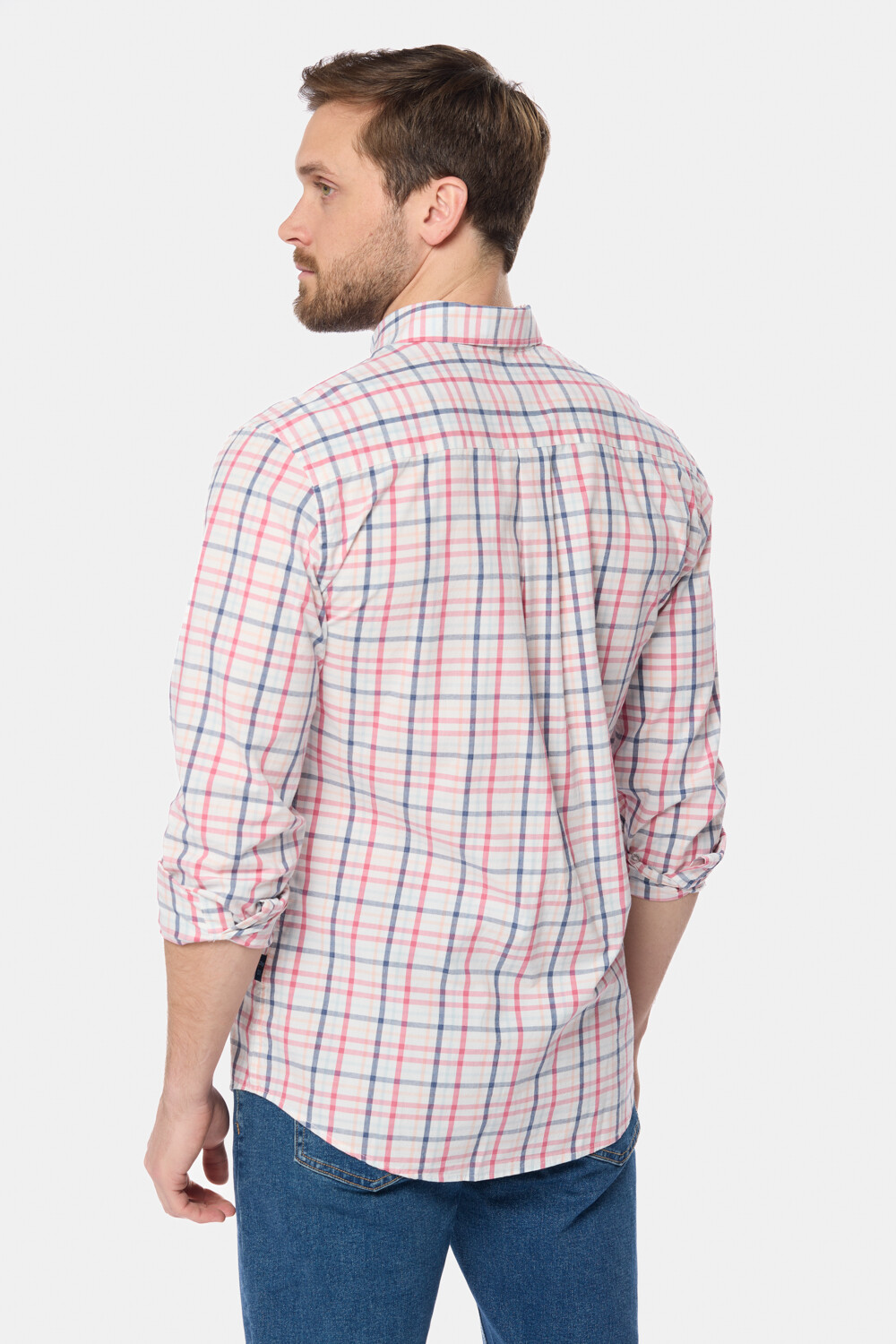 CAMISA A CUADROS Blanco