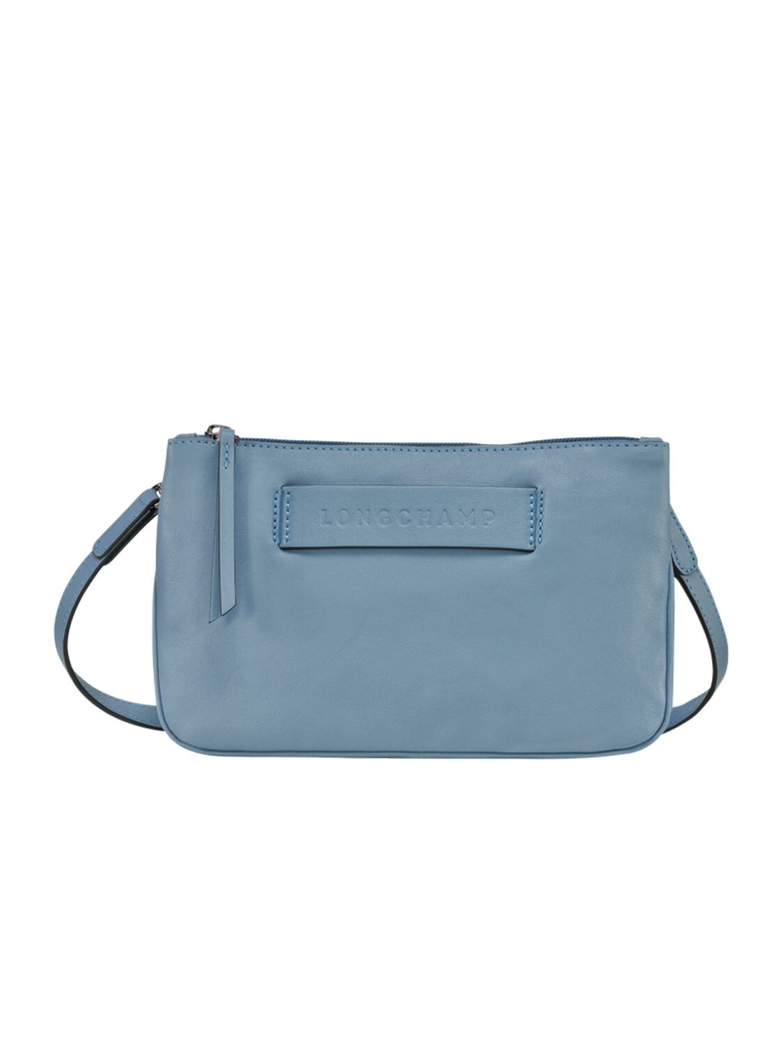 Longchamp -Cartera de cuero, Le pliage 3D Celeste