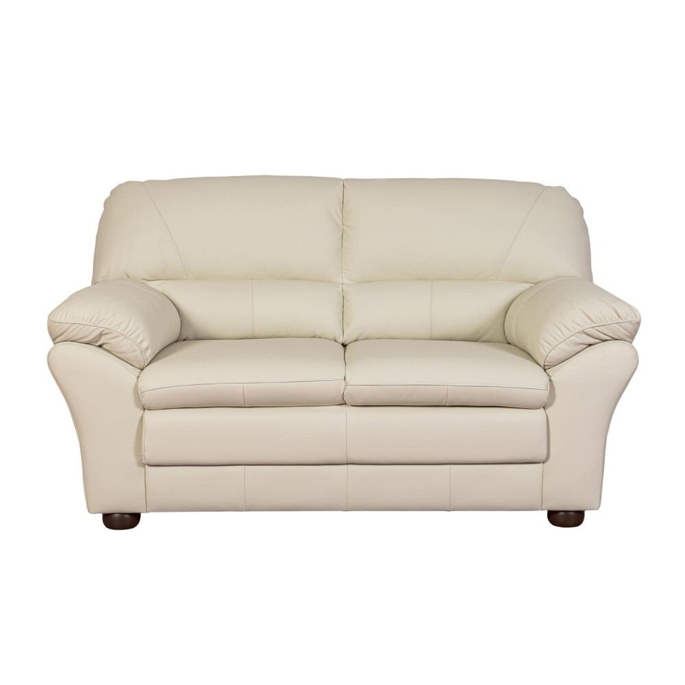 SILLÓN 2 CUERPOS CUERO NATURAL-BEIGE FLORENCIA CRUDO