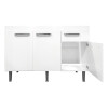 Mueble Bajo Mesada + Pileta Inox Tramontina Color Blanco Mueble Bajo Mesada + Pileta Inox Tramontina Color Blanco