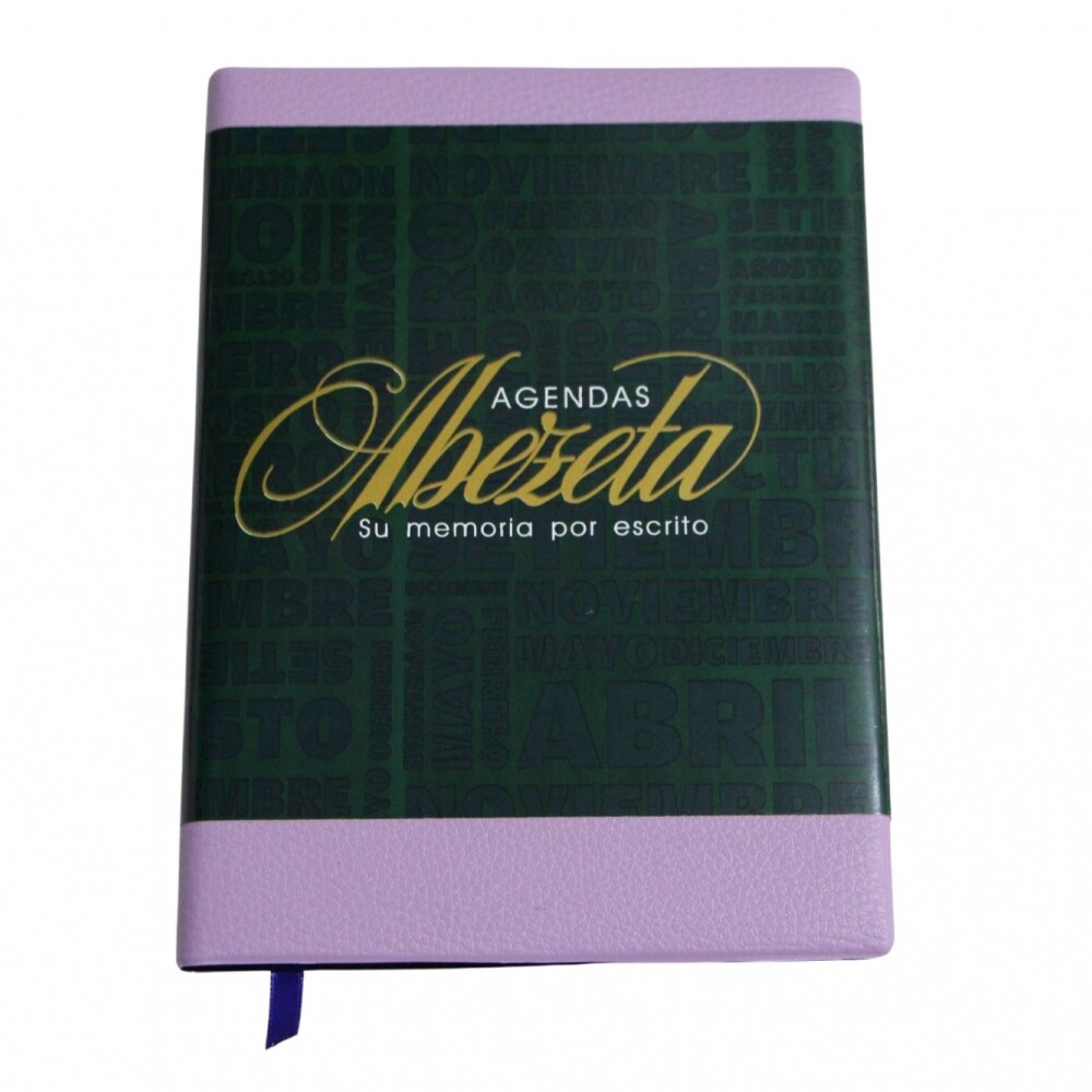 AGENDA ABEZETA 211 CLASICA MEDIUM TAPA FUNDA SEMANA A LA VISTA COLOR LILA