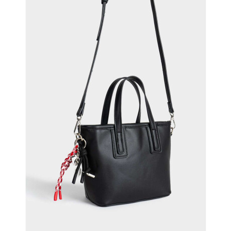Cartera City Con Charm Negro