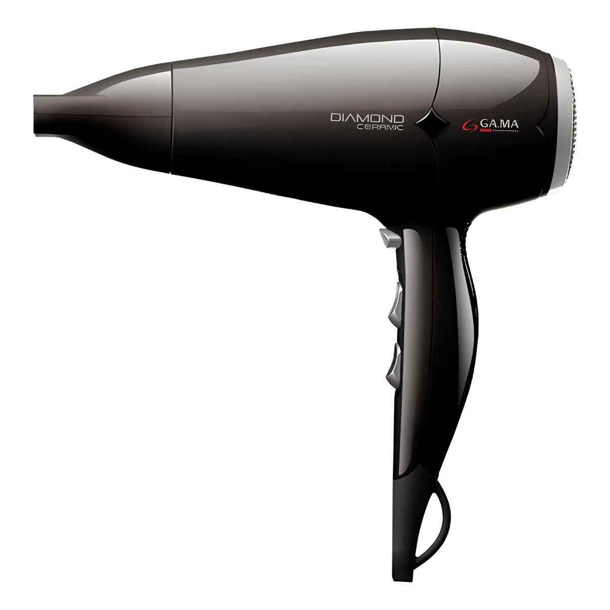 Secador de pelo GAMA Ceramic Diamond Black + Boquilla - Negro 