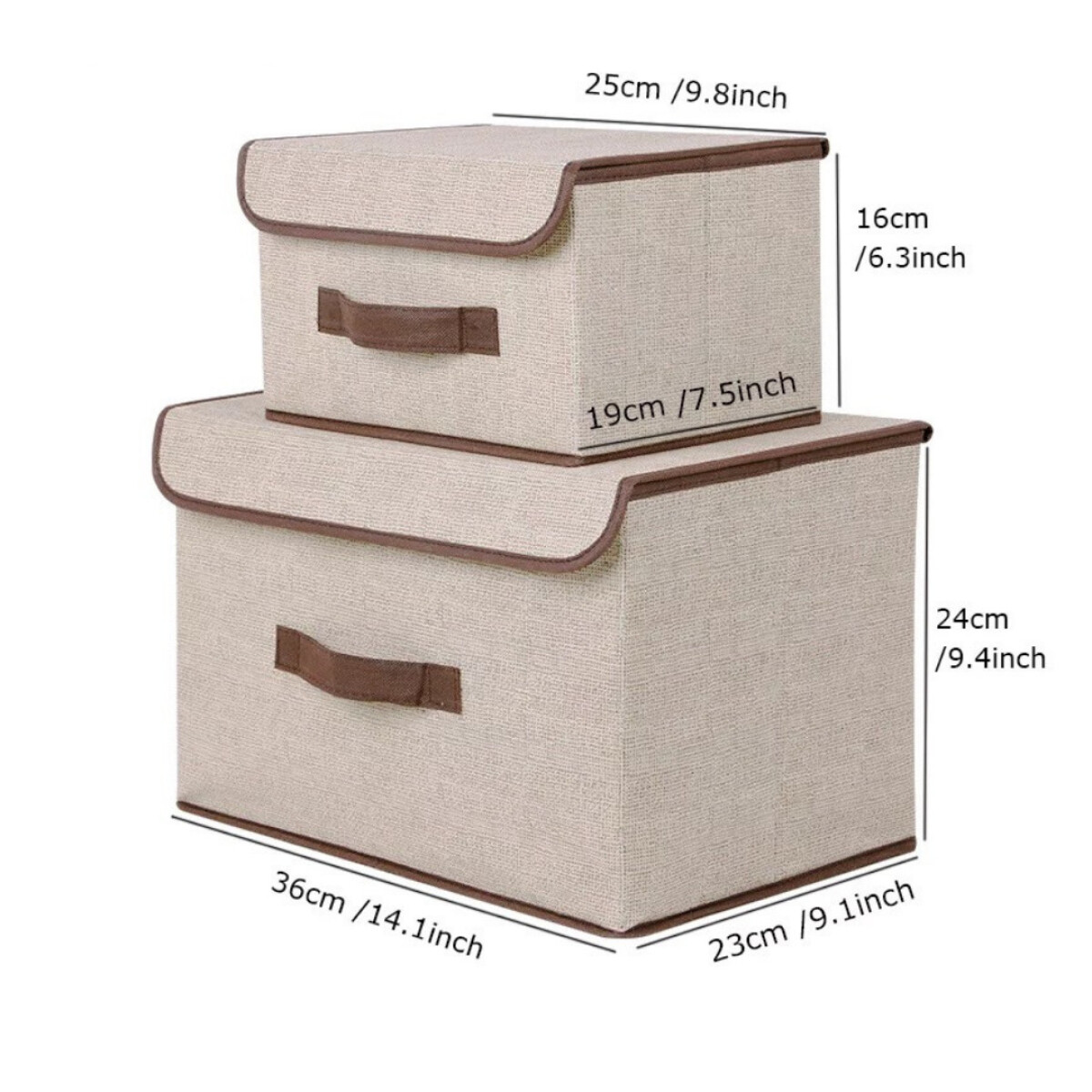 Organizador Caja Box Plegable Apilable X 2 Unidades 