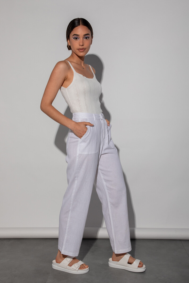 PANTALON ROUCO Blanco