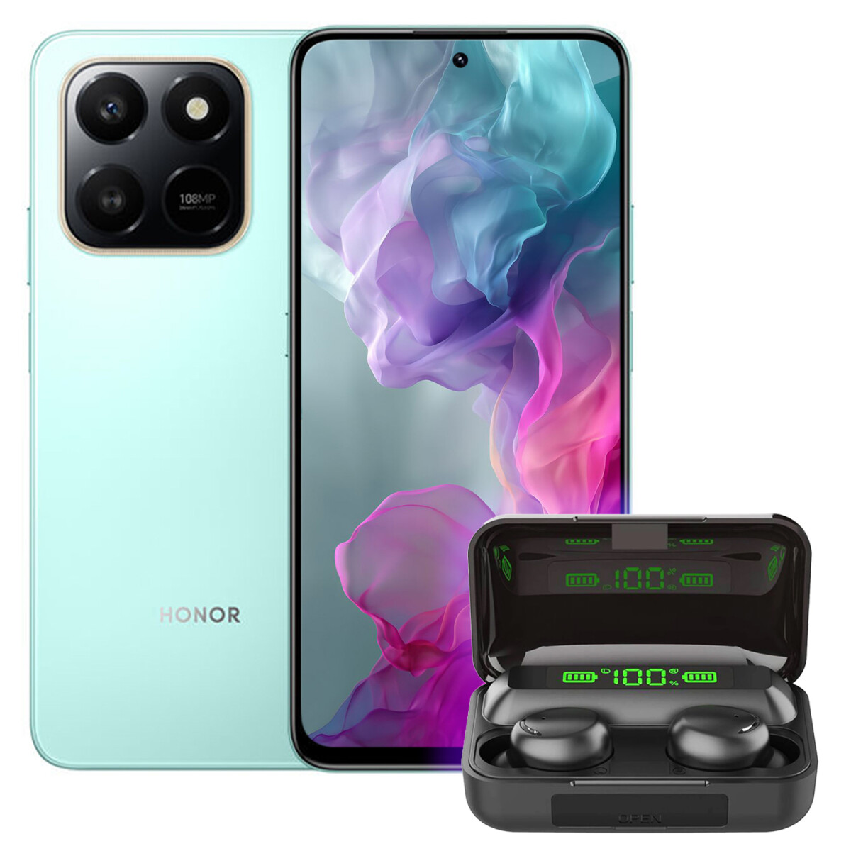 Honor X7d 8gb Ram 256gb 50mpx Ip65 + Regalo - CELESTE 