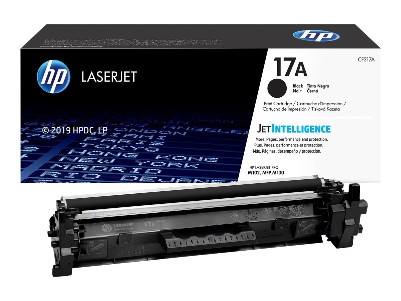 HP 17A - Negro - original - LaserJet - cartucho de tóner (CF217A) - para LaserJet Pro M102a, M102w, MFP M130a, MFP M130fn, MFP M 
