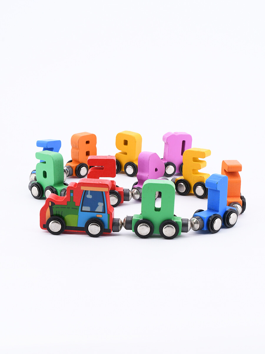 TREN MADERA IMANES MULTICOLOR - MULTICOLOR 