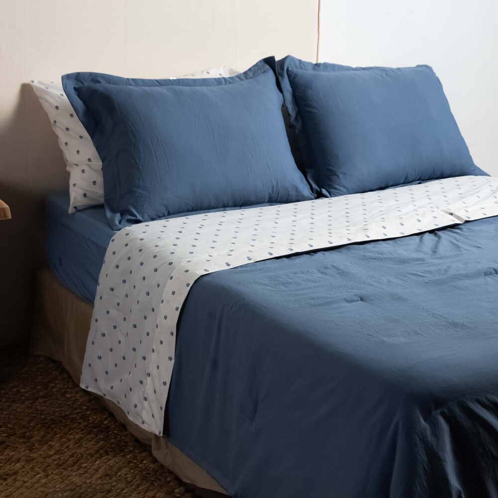 SET CUBRECAMAS 2 PLAZAS POLIESTER PREWASHED