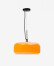 Lámpara de techo Reig de cristal naranja Ø 38 cm