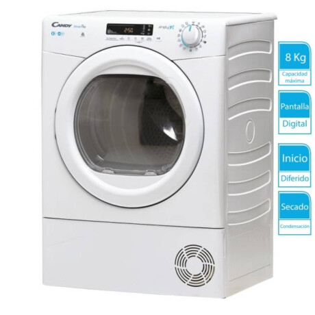 Secarropas evacuación Candy CSEV8LF-S 8 Kg Blanco