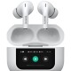Auriculares TWS Waterpoof AIWA con Pantalla Táctil Bluetooth 5.3 Cancelación de Ruido y Micrófono Blanco