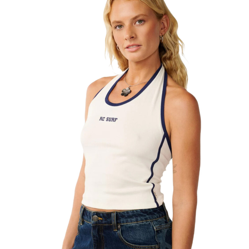 Musculosa Rip Curl Samba Fitted Halter - Blanco Musculosa Rip Curl Samba Fitted Halter - Blanco