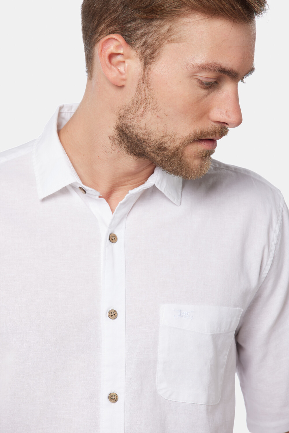 CAMISA DE LINO Blanco