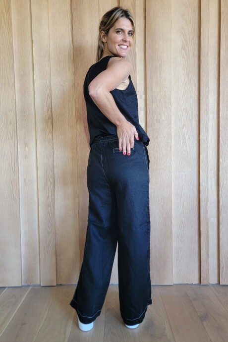 Pantalón Cactus Puro lino Negro