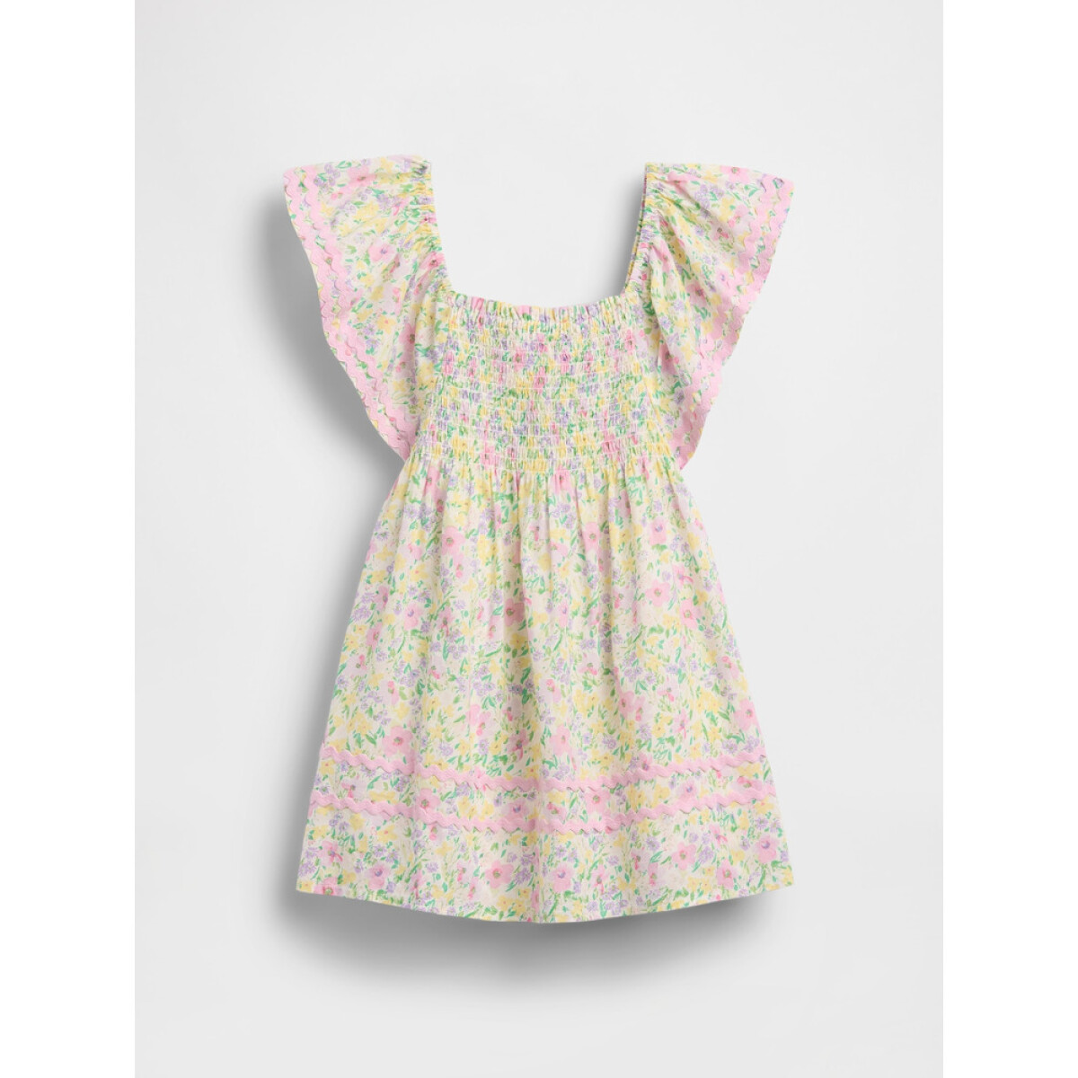 SS SMOCK RIK RAK DRS - SP EASTER FLORAL 