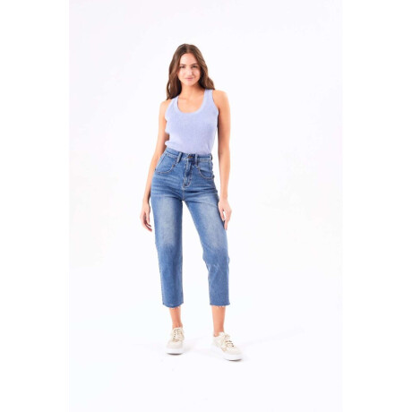 Top Metalizado Celeste