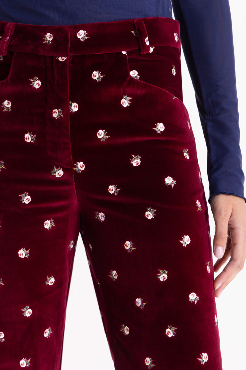 PANTALON CHARLOTTE Bordo