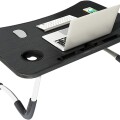 Mesa auxiliar plegable Negro