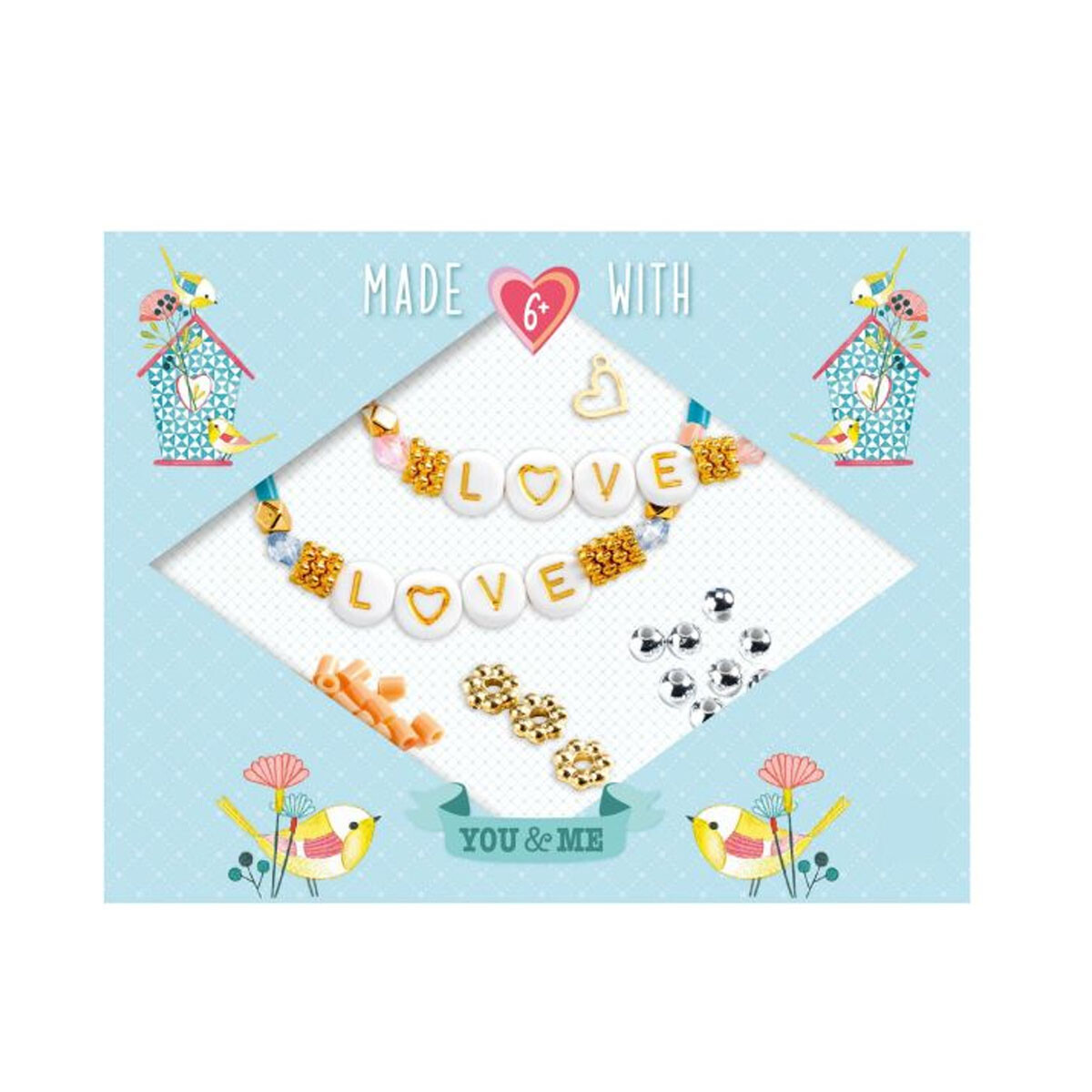 Pulseras dúo de joyería Letras Tú y Yo Djeco 