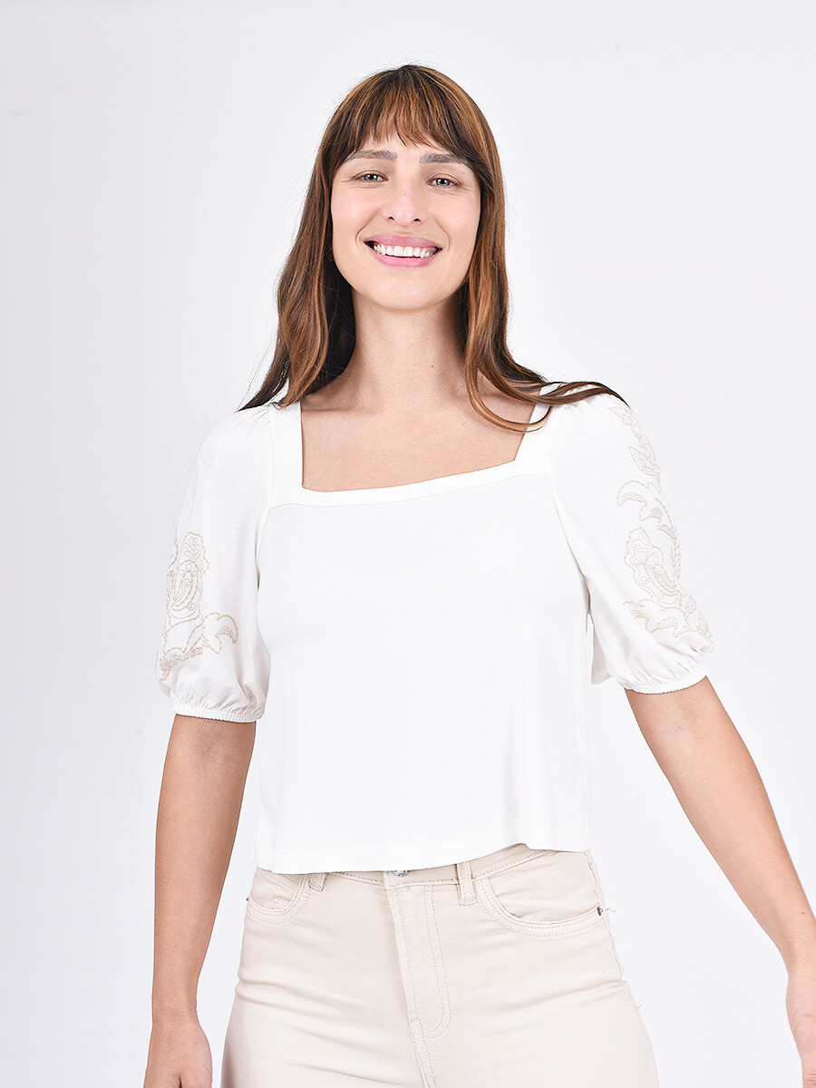 REMERA MARILIA - OFF WHITE 