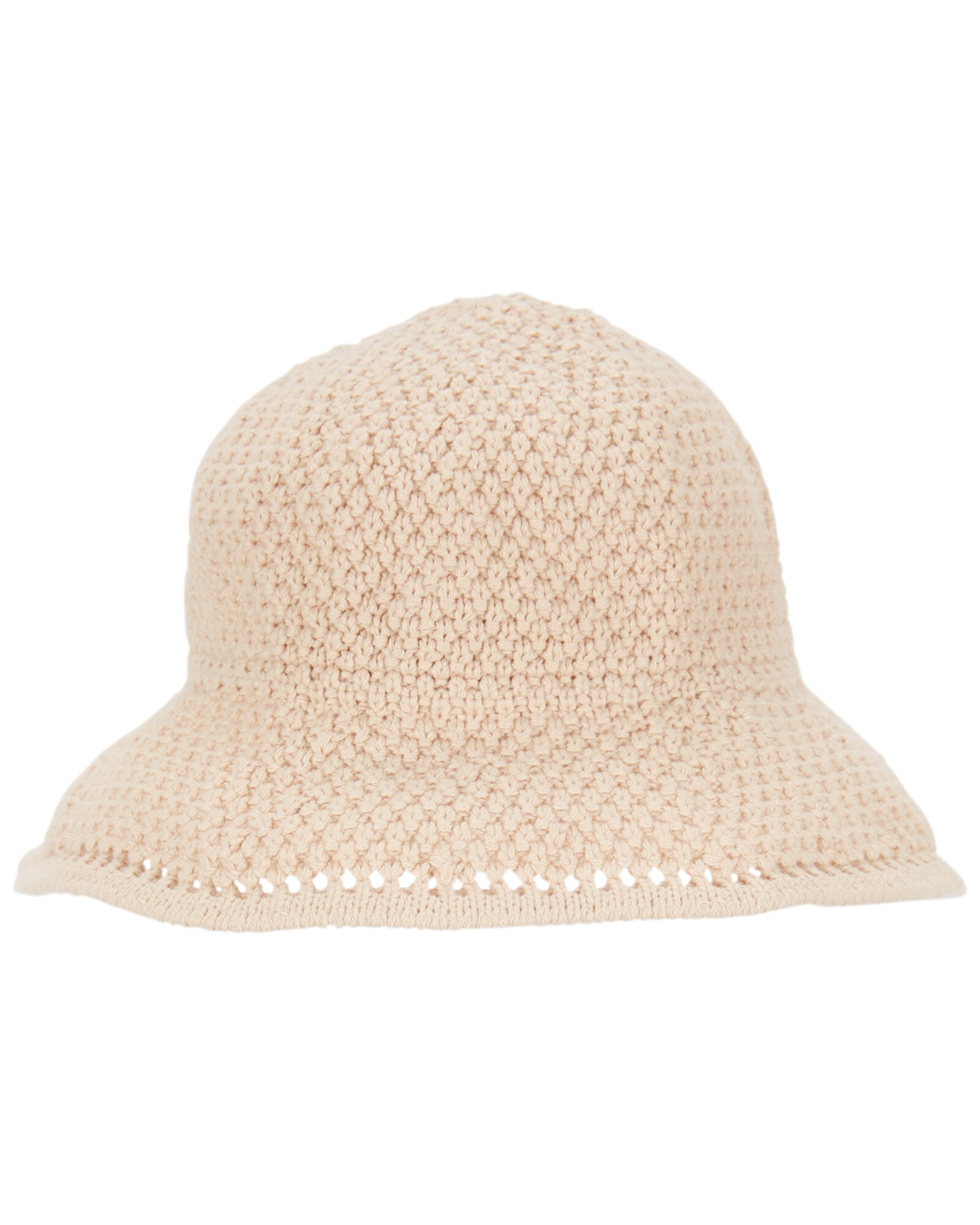 Gorro crochet de algodón, beige Gorro crochet de algodón, beige
