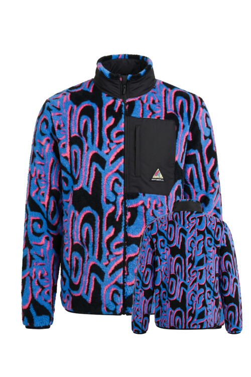 Campera O'Neill California Neo-Vintage Azul/Rosa