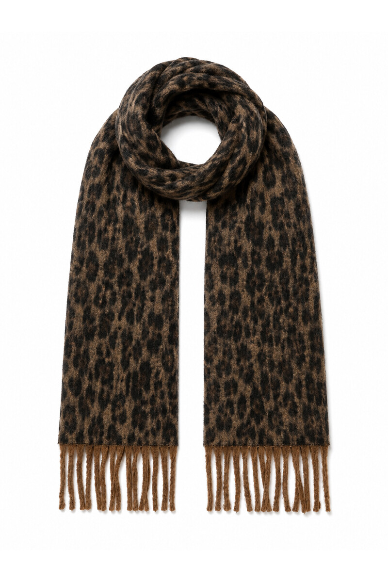 Bufanda Animal Print - Marrón 