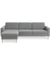 Sofá SVALBARD chaise longue gris claro Sofá SVALBARD chaise longue gris claro