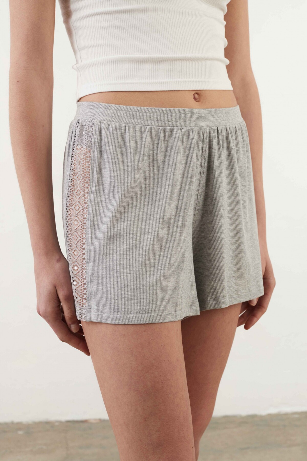 Short Ágata Gris Melange