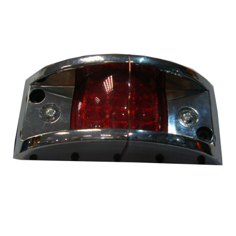 FARO LED - LATERAL ROJO 12-24V CROMADO - FARO LED - LATERAL ROJO 12-24V CROMADO -
