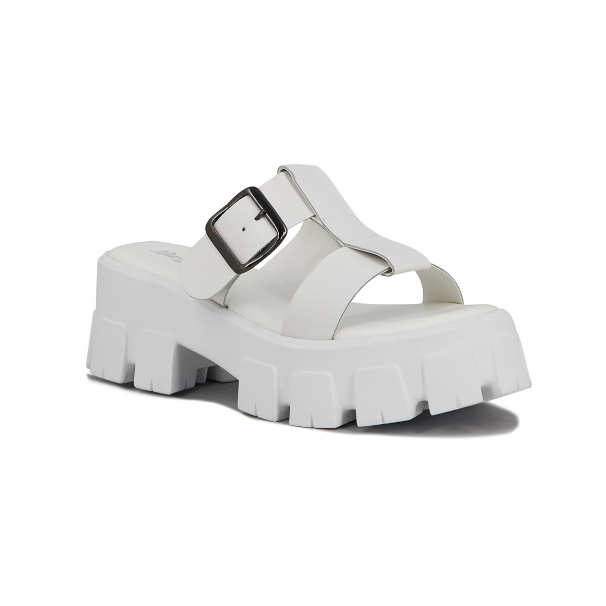 Sandalias Mujer Darkness Plataforma - Blanco-blanco 