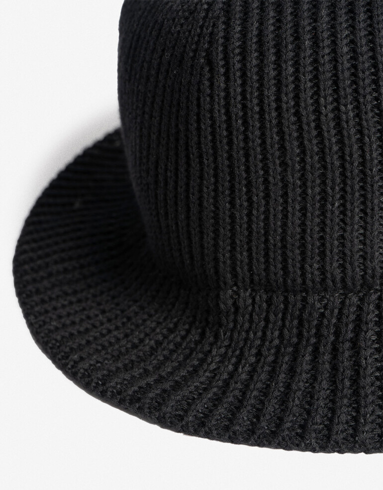 Sombreros Punto Liso Piluso Tejido - Negro