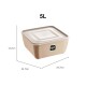 Pote multiuso cuadrado 5lts CAPPUCCINO