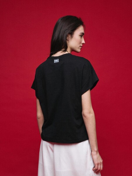 T-SHIRT D.CASSIN JANA M.C BASICA NEGRO
