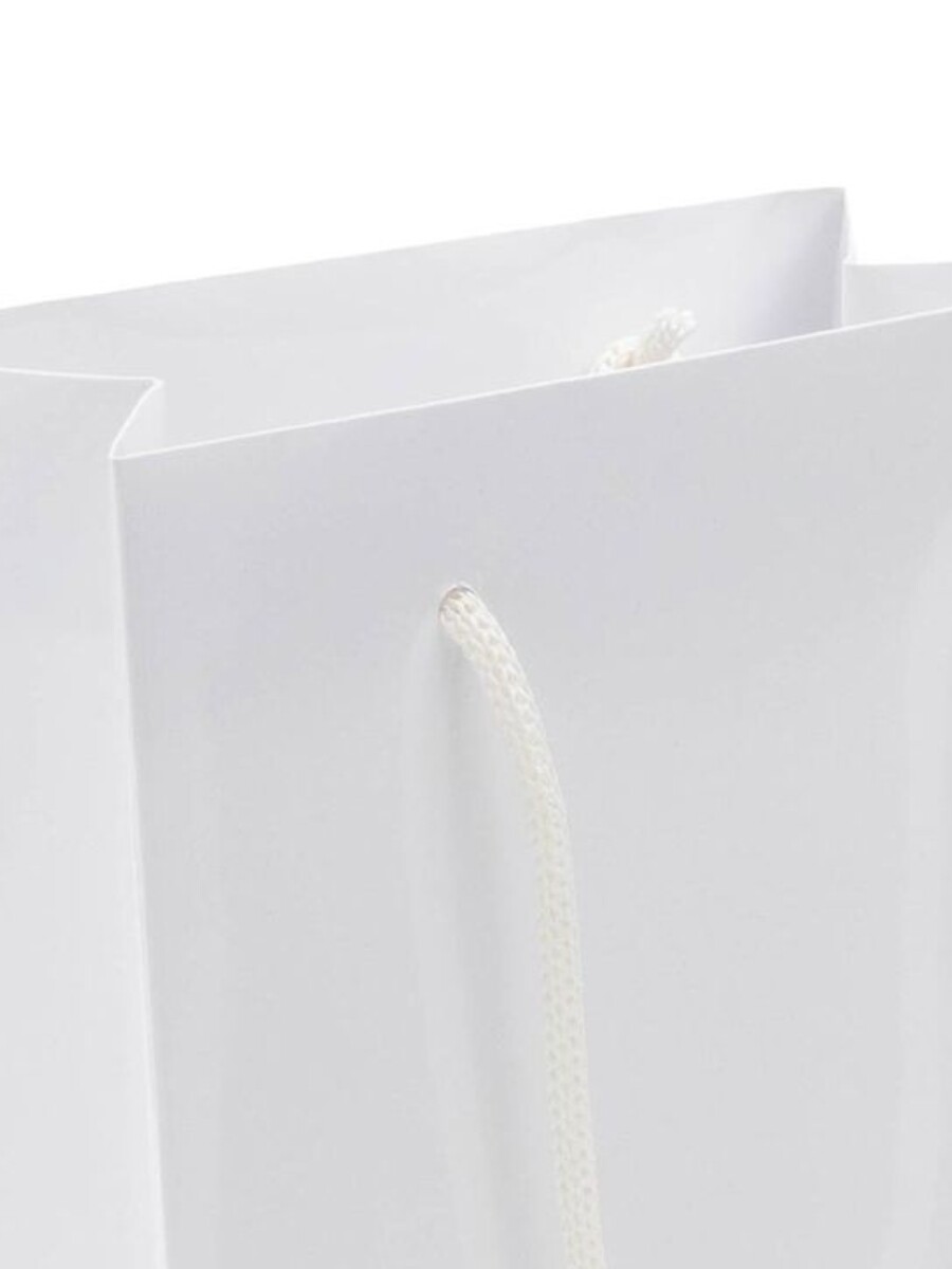 BOLSA CON ASA CORDON blanco