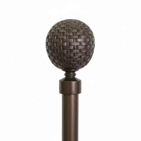 VARA METAL BRONCE P/CORTINA 218-304.8CM Unica