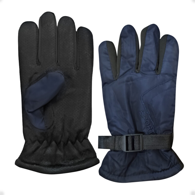 Guantes Para Frio Impermeables Antideslizantes Moto Bici Azul