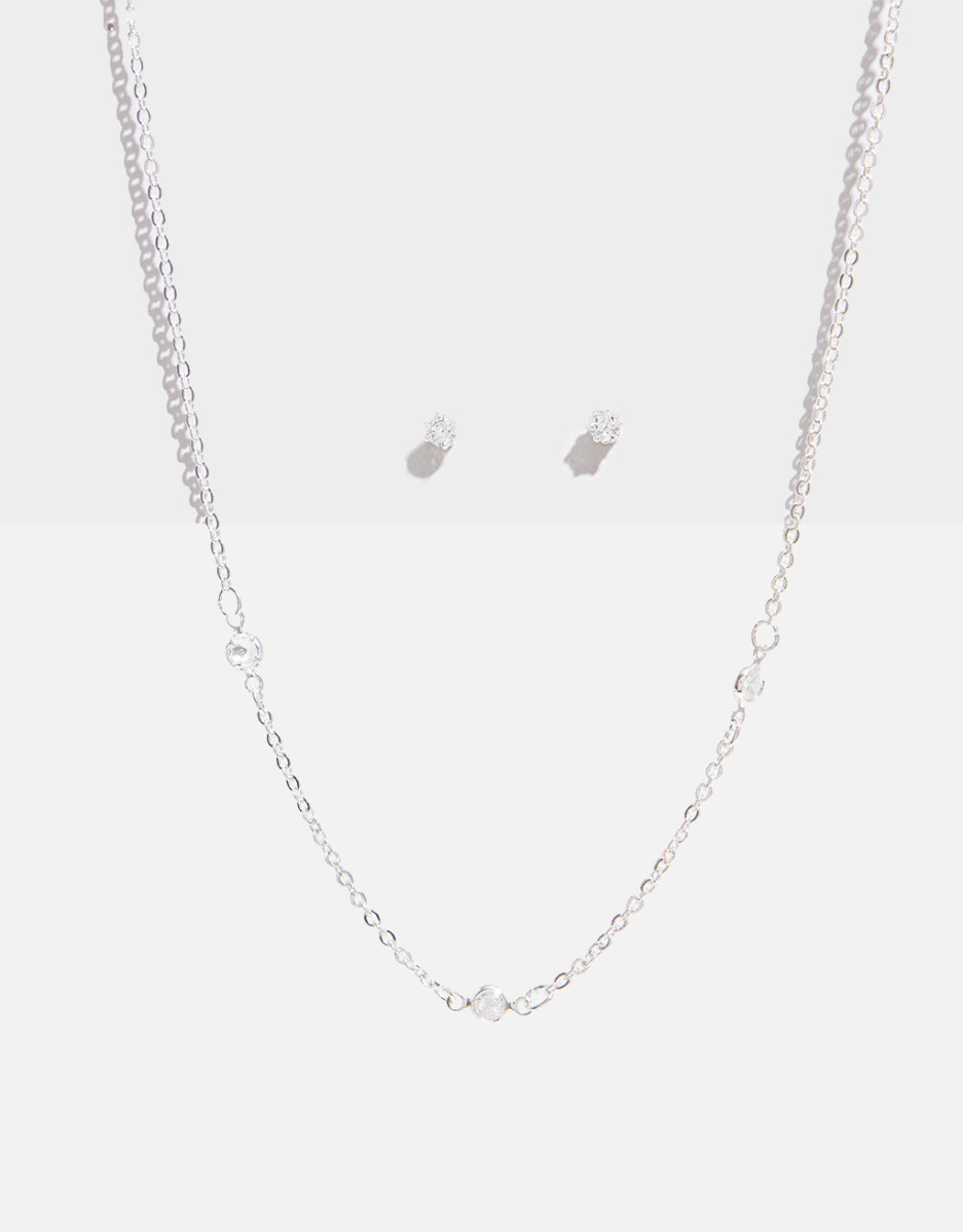 Set De Collar Y Aros Pasantes 