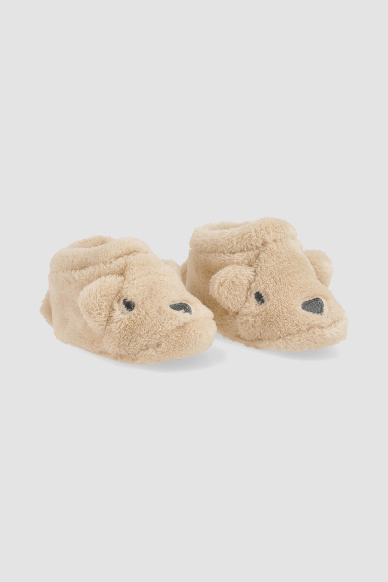 Pantufla osito Beige